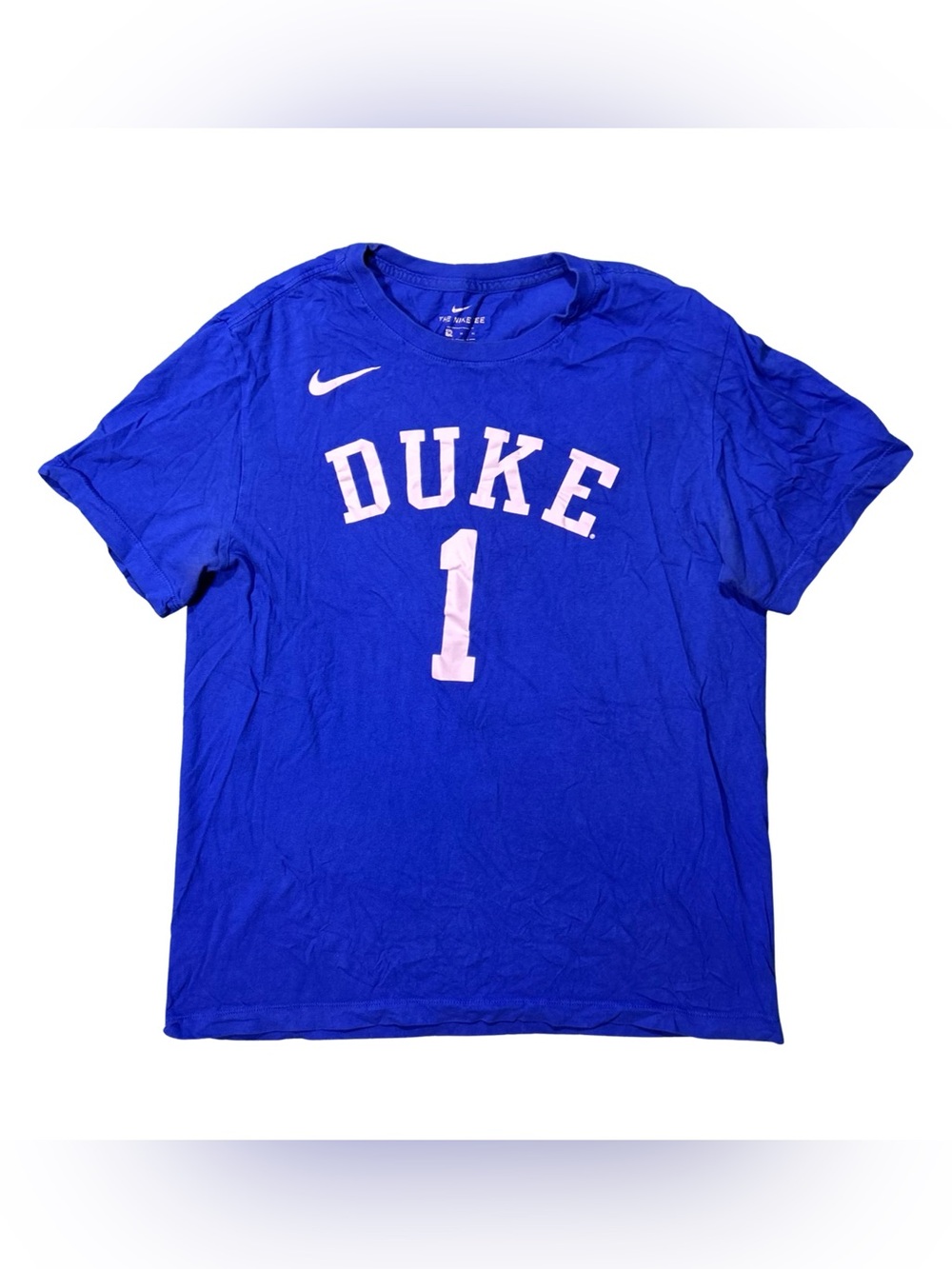 Zion Williamson Duke Blue Devils Nike Tee T-Shirt #1 GUC Men’s Medium